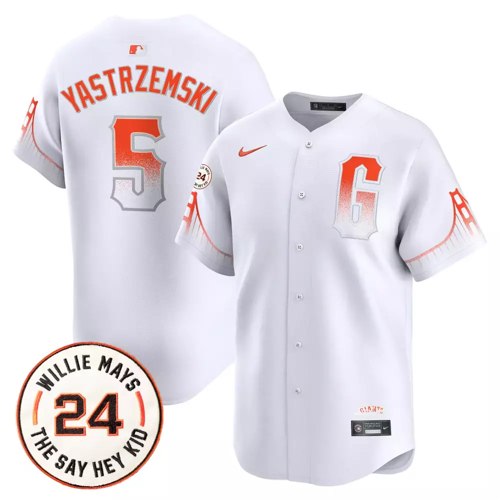 mike yastrzemski black womens san francisco giants 2024 willie mays patch vapor premier limited jersey v3 all stitched