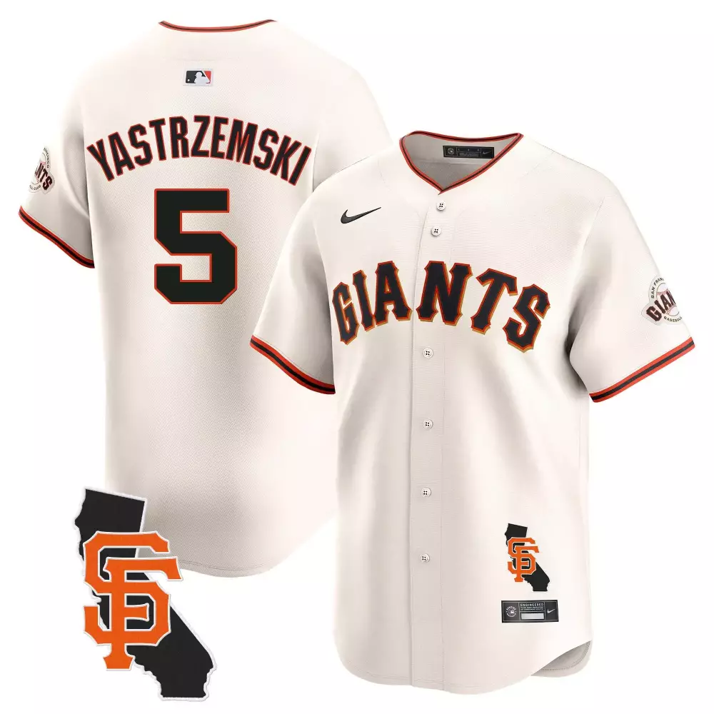 mike yastrzemski cream mens san francisco giants 2024 willie mays patch vapor premier limited jersey v5 all stitched