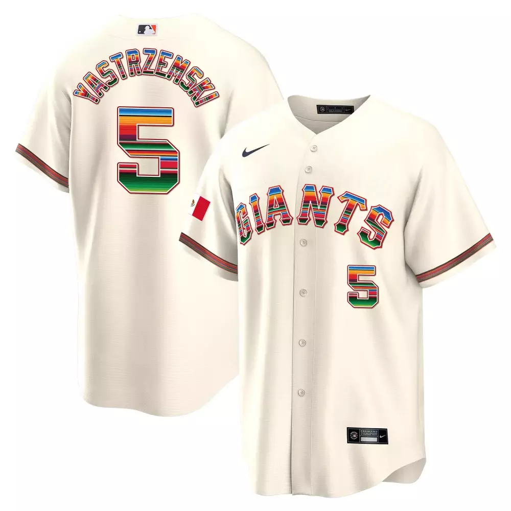 mike yastrzemski cream mens san francisco giants 2024 willie mays patch vapor premier limited jersey v5 all stitched