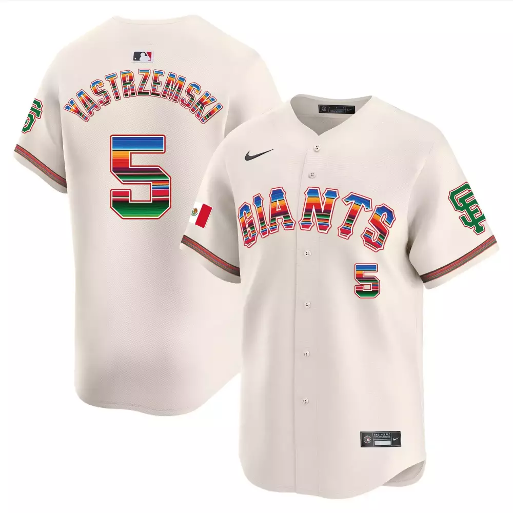 mike yastrzemski cream mens san francisco giants 2024 willie mays patch vapor premier limited jersey v5 all stitched