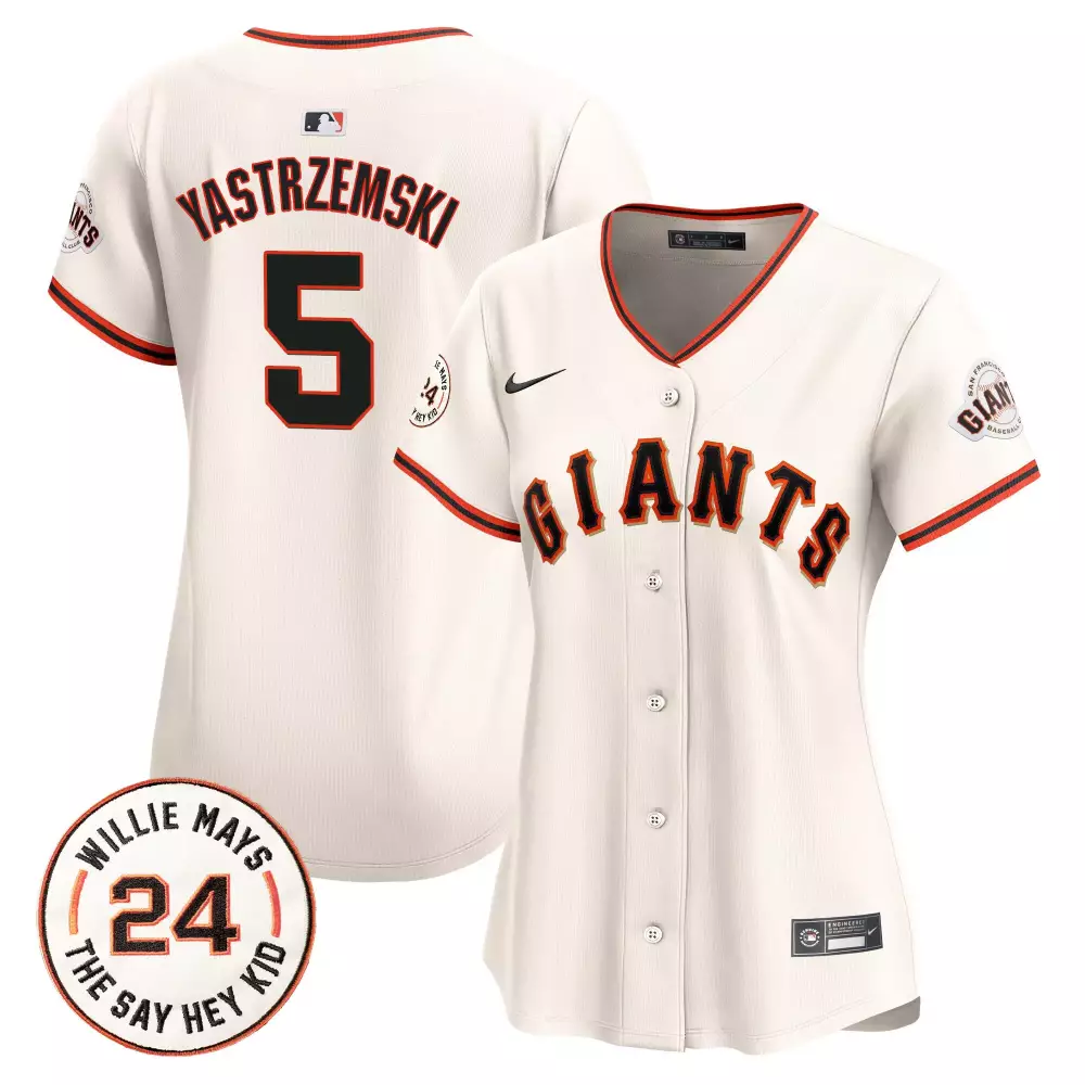 mike yastrzemski cream unisex san francisco giants bubblegum pink vapor premier limited jersey all stitched