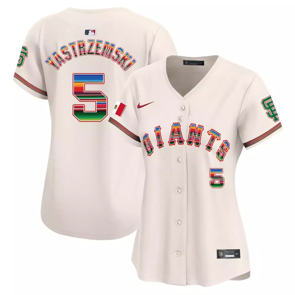 mike yastrzemski cream unisex san francisco giants bubblegum pink vapor premier limited jersey all stitched