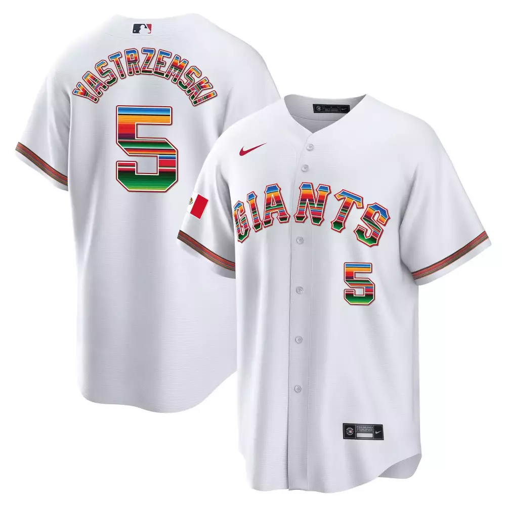 mike yastrzemski white gold mens san francisco giants california patch vapor premier limited jersey all stitched
