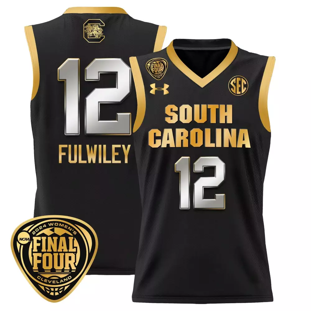 milaysia fulwiley black gold mens size south carolina gamecocks 2024 national champions baseball jersey women patch all