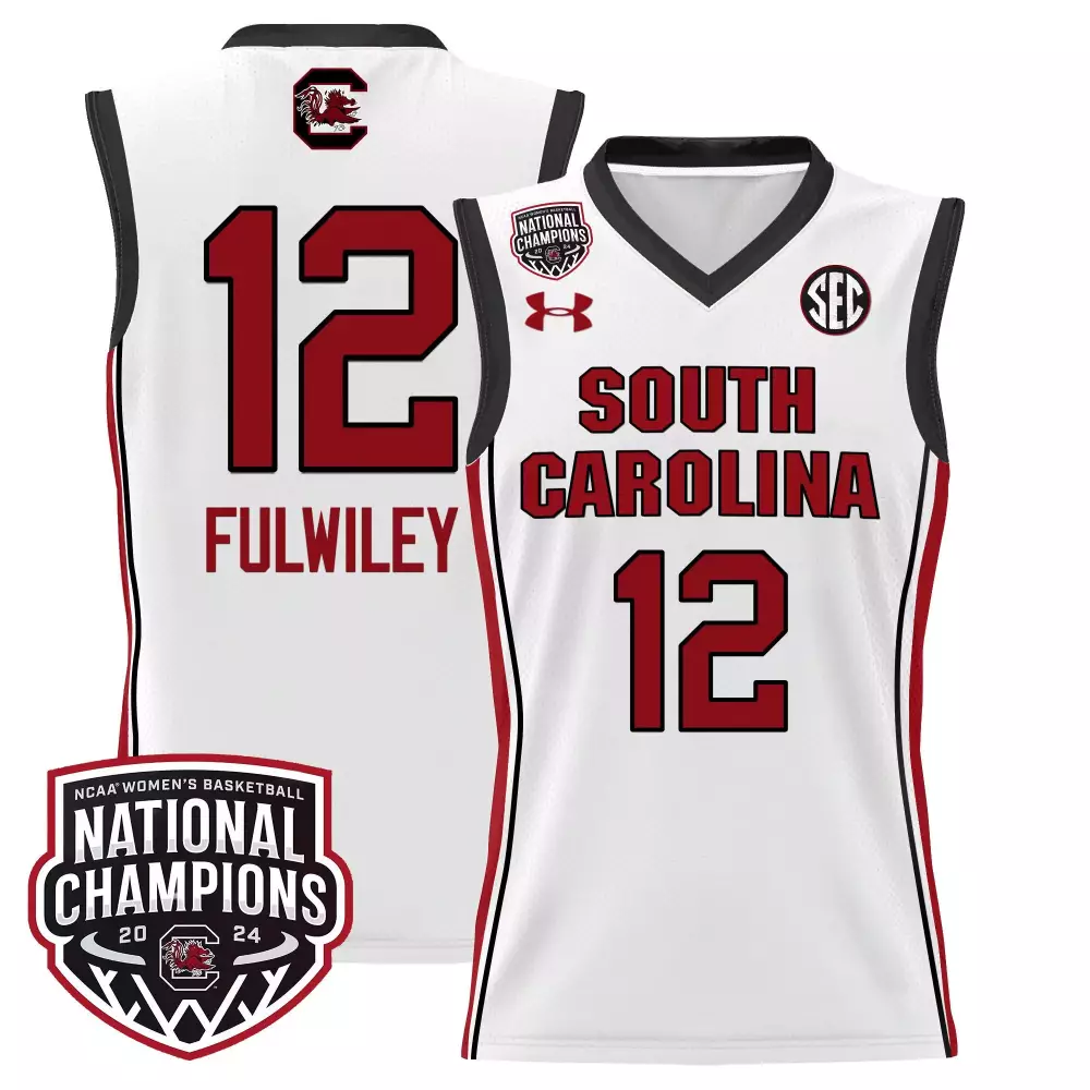 milaysia fulwiley white mens size south carolina gamecocks 2024 national champions baseball jersey women patch all stitc