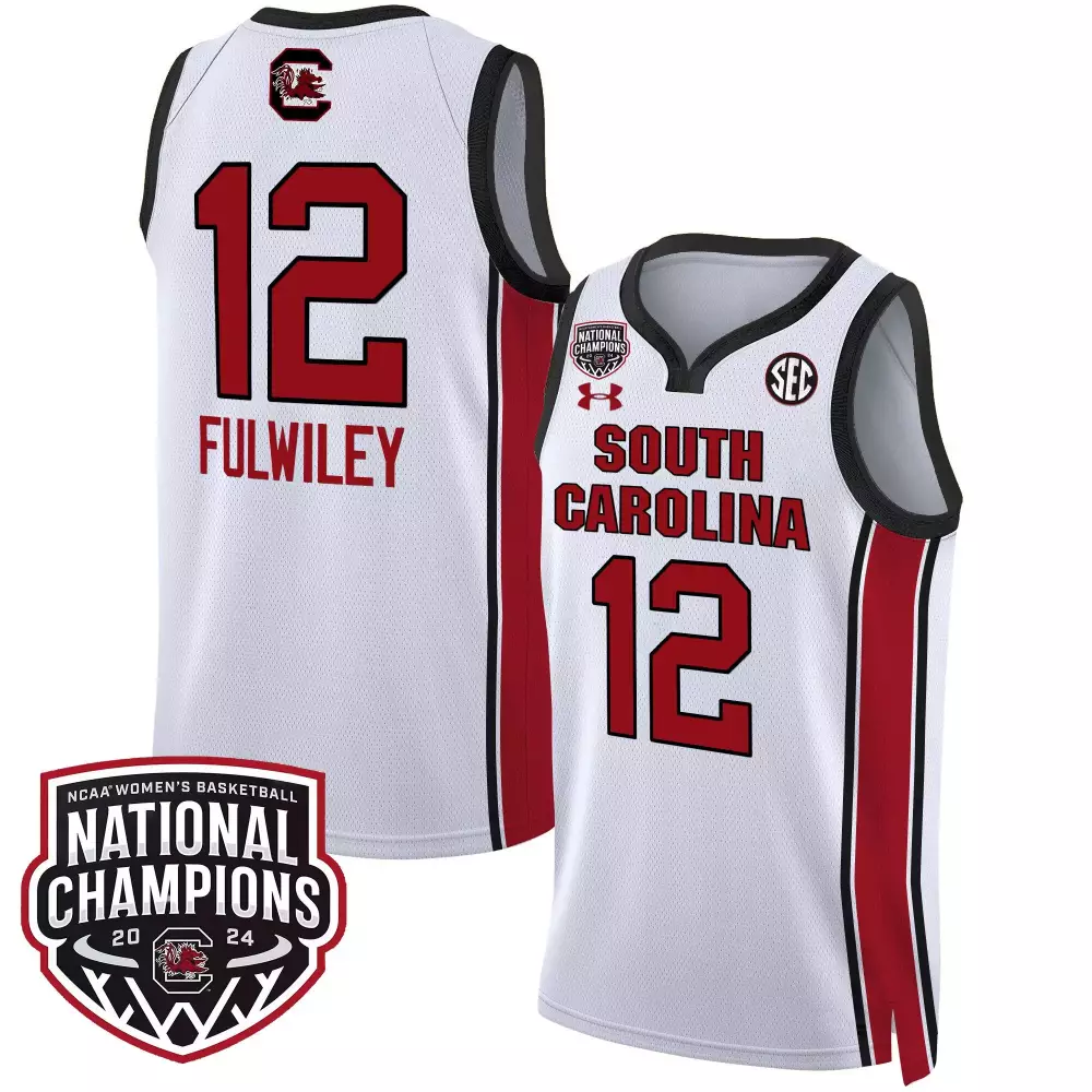 milaysia fulwiley white womens size south carolina gamecocks 2024 national champions basketball jersey v2 women patch al