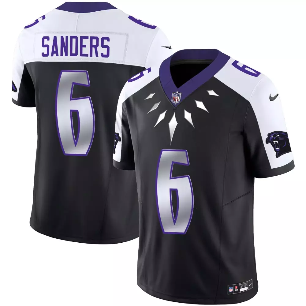 miles sanders black alternate mens carolina panthers wakanda vapor limited jersey all stitched