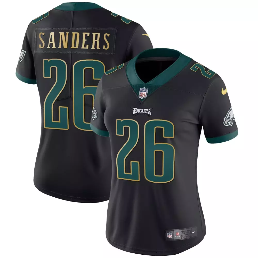 Miles Sanders Philadelphia Eagles Black Gold Super Bowl LII Patch Vapor Jersey | All Stitched | Limited Edition for Men, Women & Youth