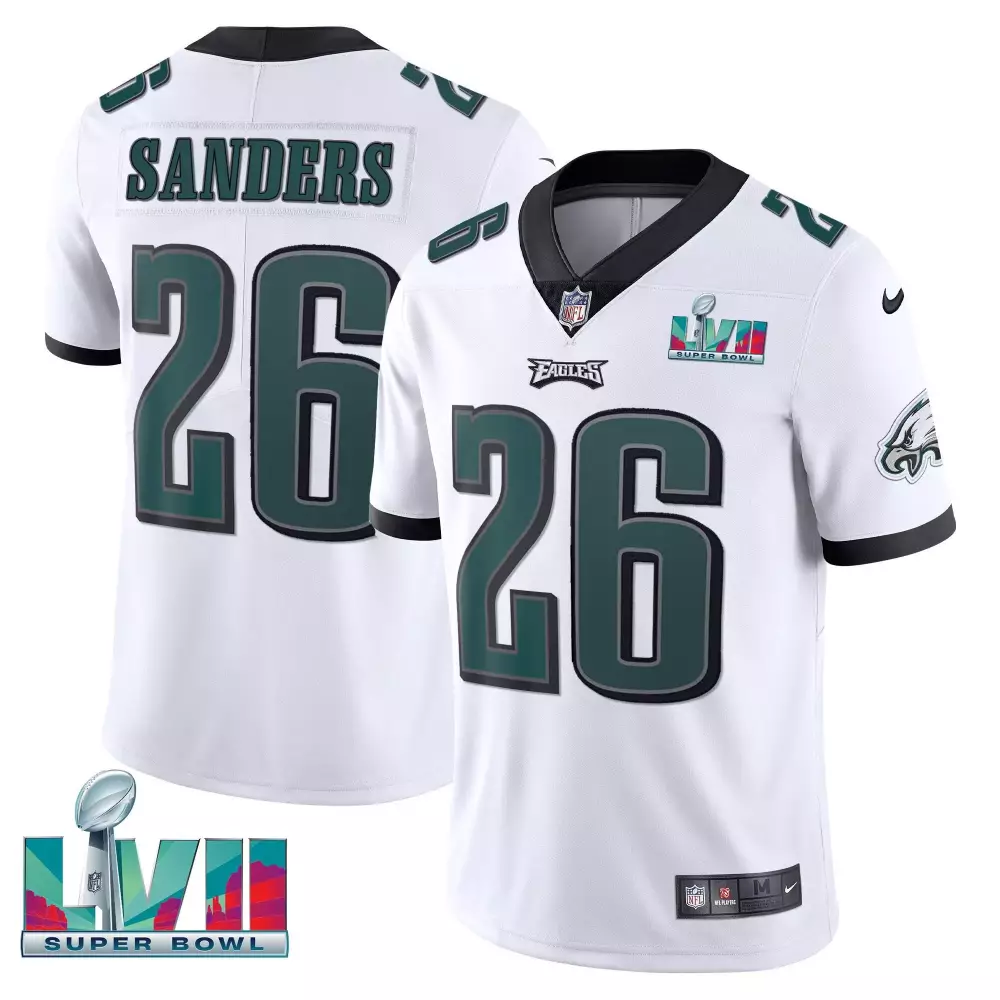 miles sanders white mens philadelphia eagles kelly green limited jersey all stitched