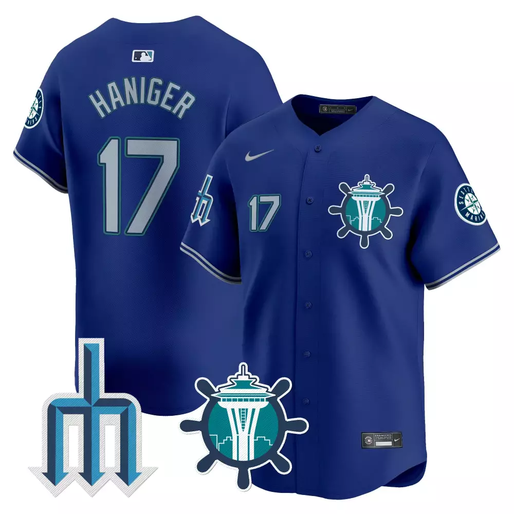 mitch haniger royal mens seattle mariners armed forces day vapor premier limited jersey all stitched