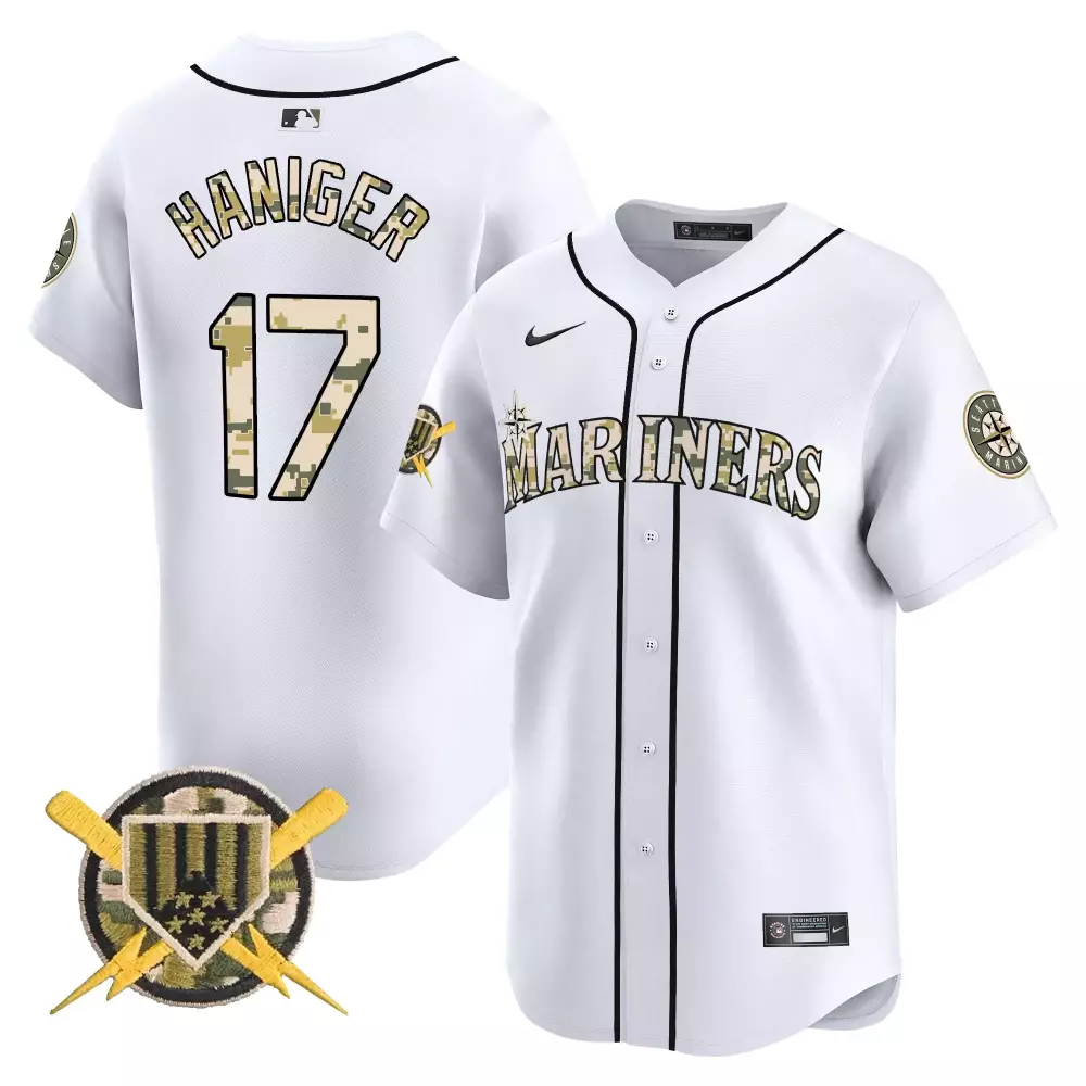 mitch haniger royal mens seattle mariners armed forces day vapor premier limited jersey all stitched