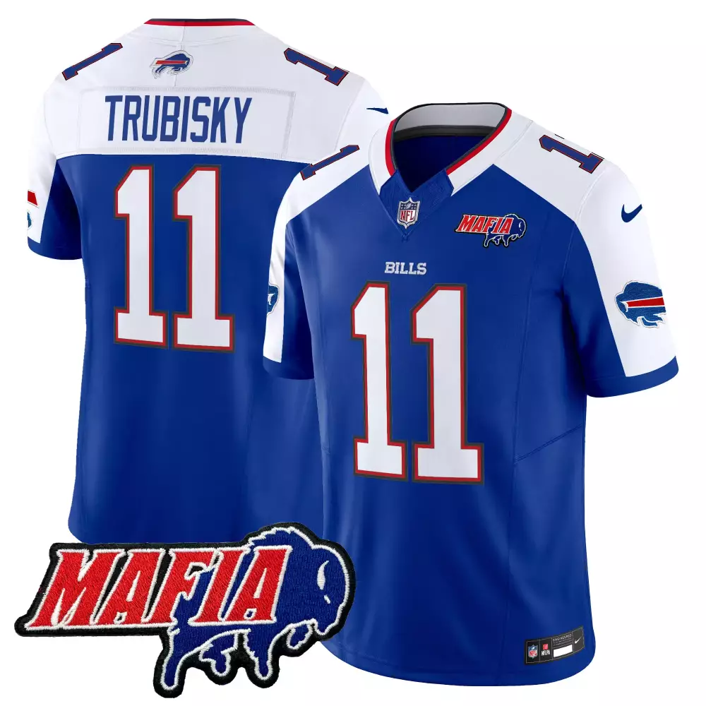 Mitchell Trubisky Red Men's Buffalo Bills Vapor Limited Jersey | Stitched American Style | Fan Gear for Game Day | For Men, Women & Youth