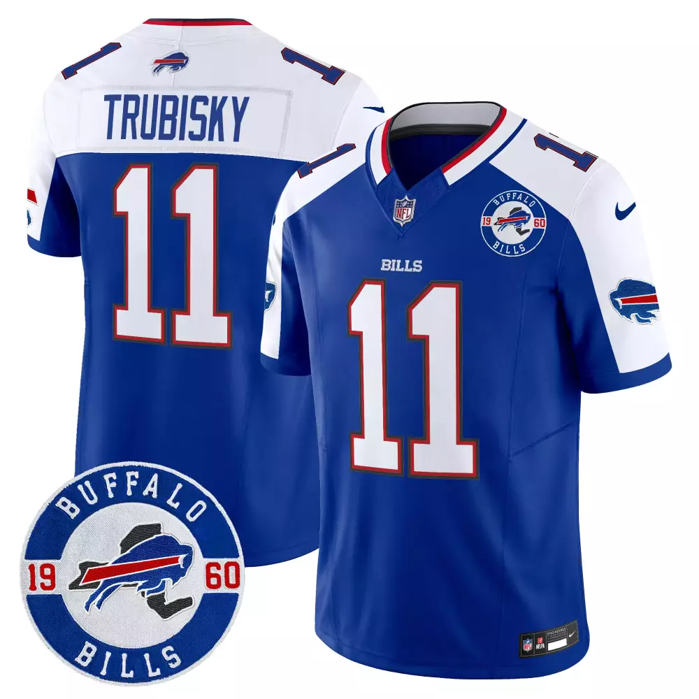Mitchell Trubisky Red Men's Buffalo Bills Vapor Limited Jersey | Stitched American Style | Fan Gear for Game Day | For Men, Women & Youth