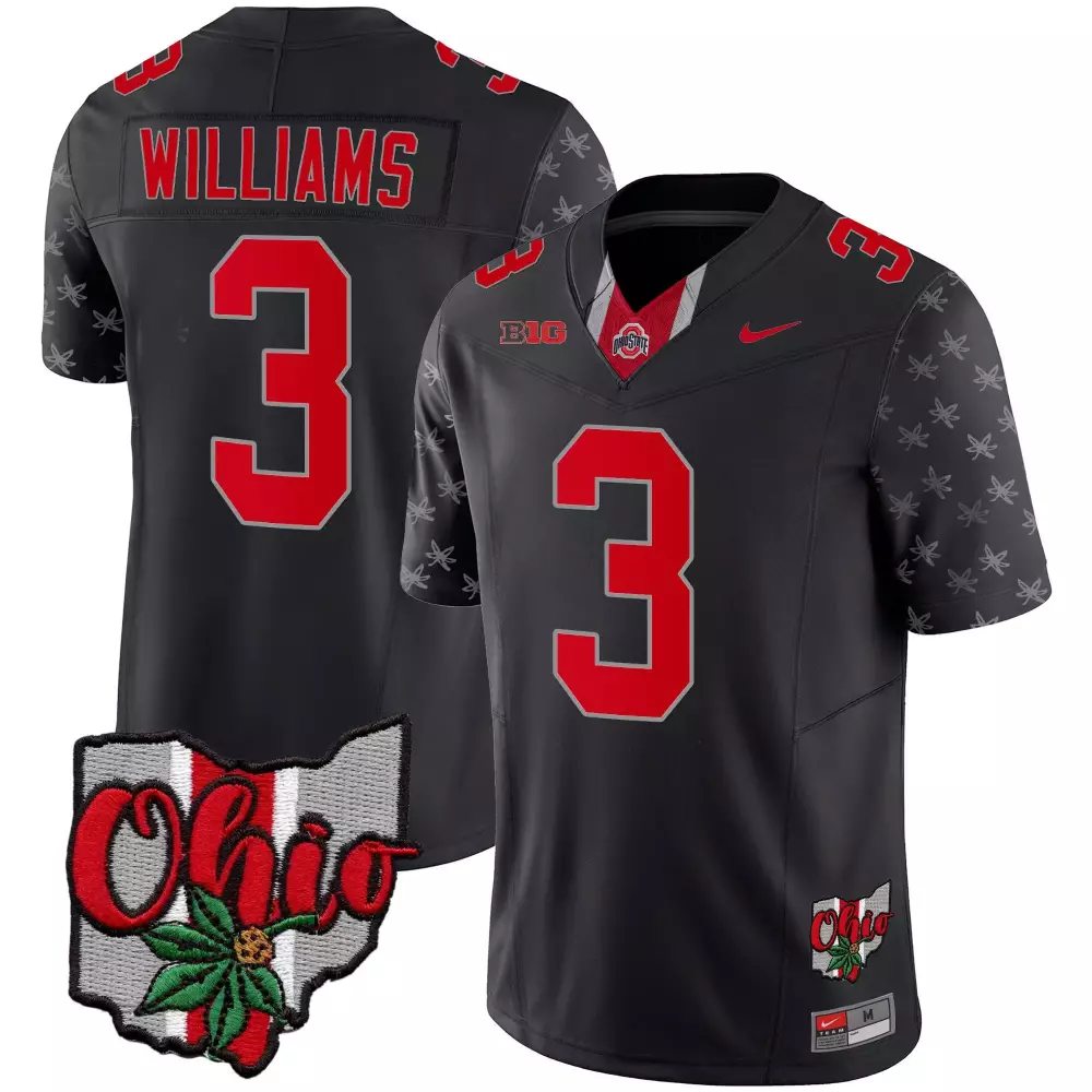 miyan williams black limited mens ohio state buckeyes 2023 gray alternate jersey stitched
