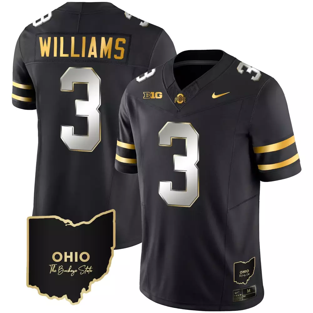 miyan williams black limited mens ohio state buckeyes 2023 gray alternate jersey stitched