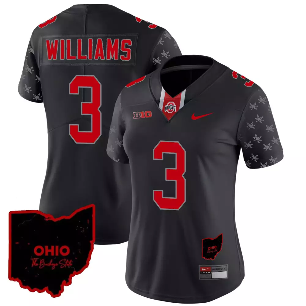 miyan williams black limited mens ohio state buckeyes 2023 gray alternate jersey stitched
