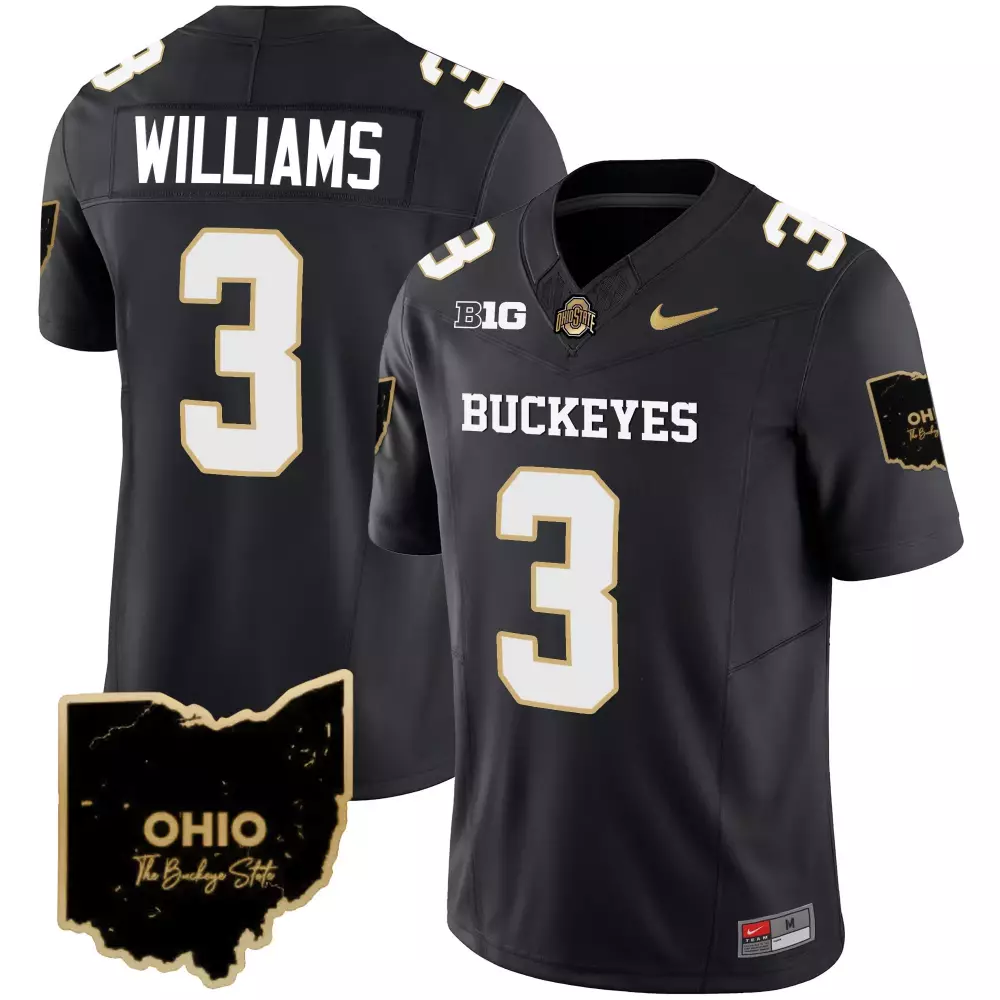 miyan williams black mens ohio state buckeyes 2024 vapor limited jersey ohio patch all stitched