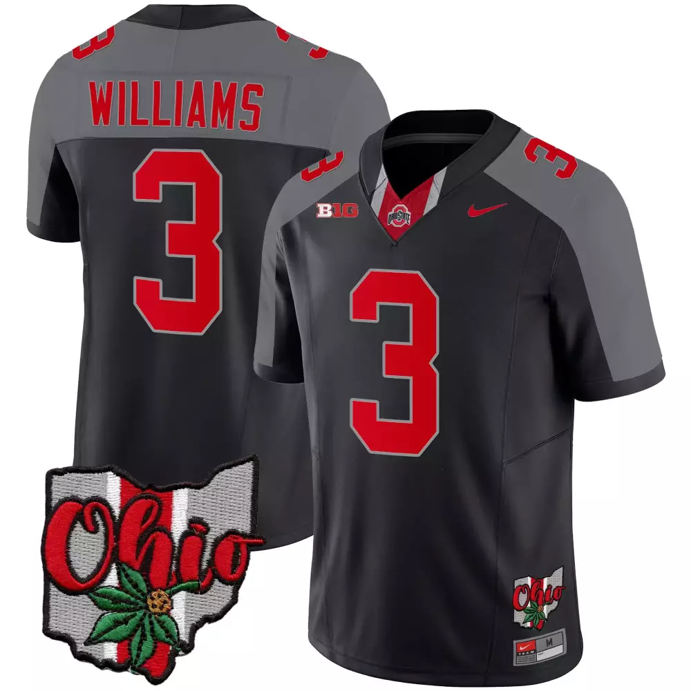 miyan williams black special mens ohio state buckeyes 2023 gray alternate jersey stitched