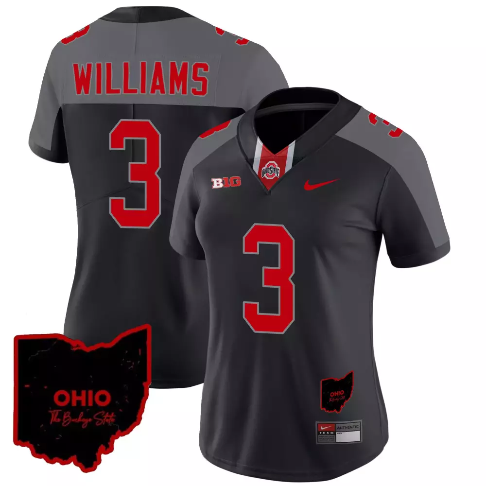 miyan williams black special mens ohio state buckeyes 2023 gray alternate jersey stitched