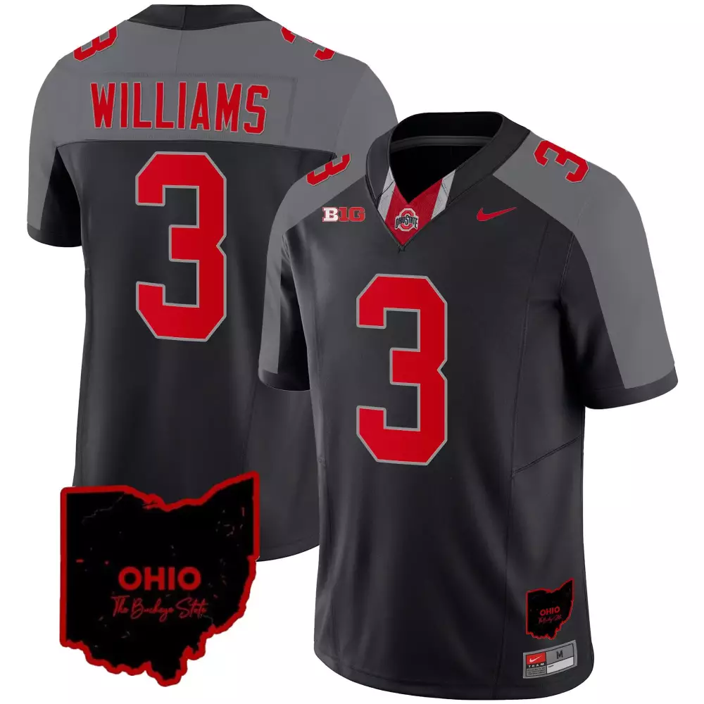 miyan williams black special mens ohio state buckeyes 2023 gray alternate jersey stitched
