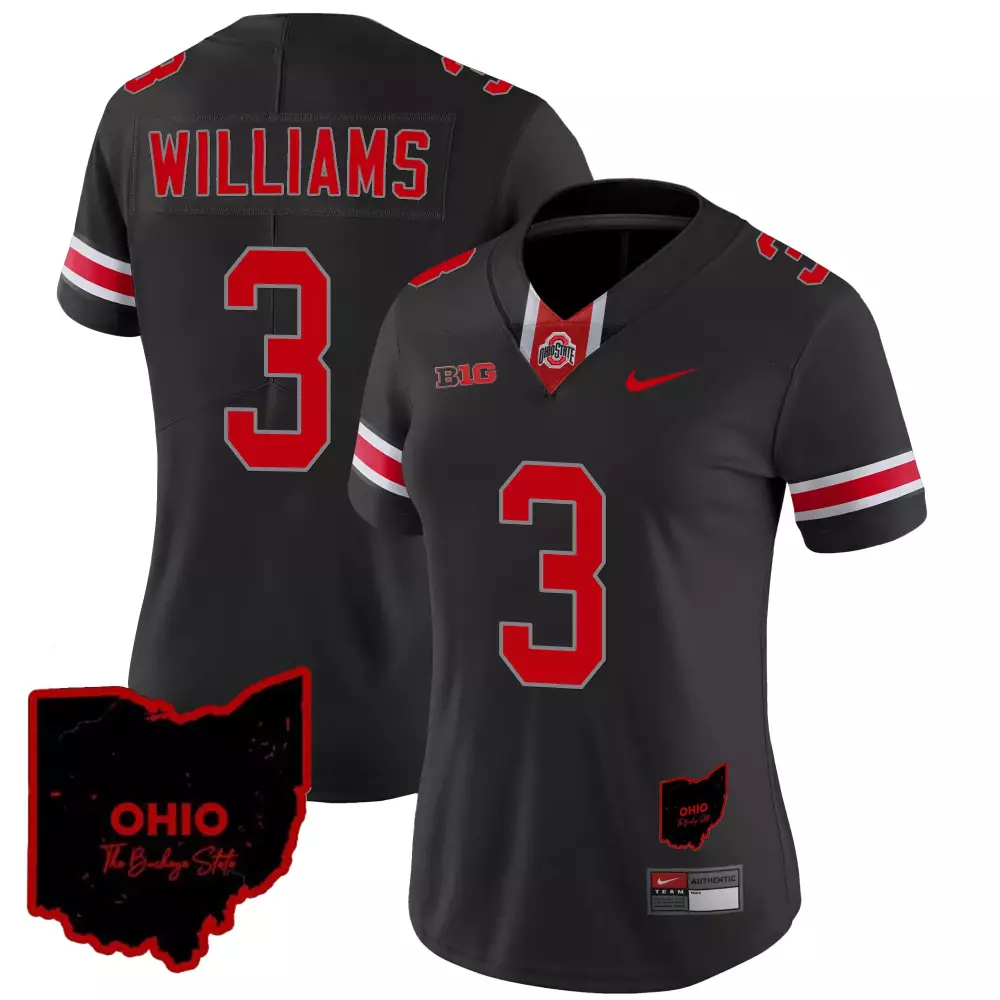 miyan williams black womens ohio state buckeyes 2023 vapor limited jersey ohio patch all stitched