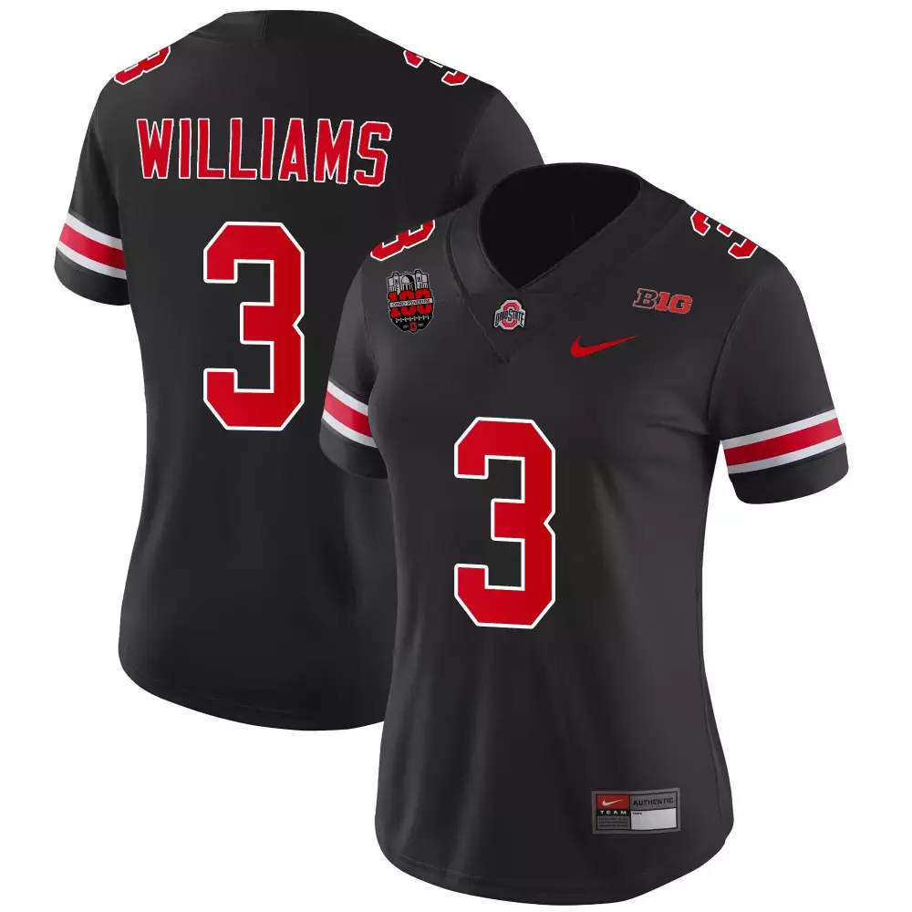 miyan williams black womens ohio state buckeyes 2023 vapor limited jersey ohio patch all stitched