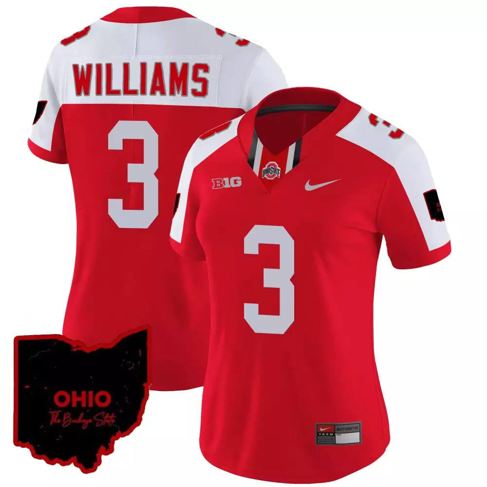 miyan williams men ohio state buckeyes 2023 black gray jersey stitched