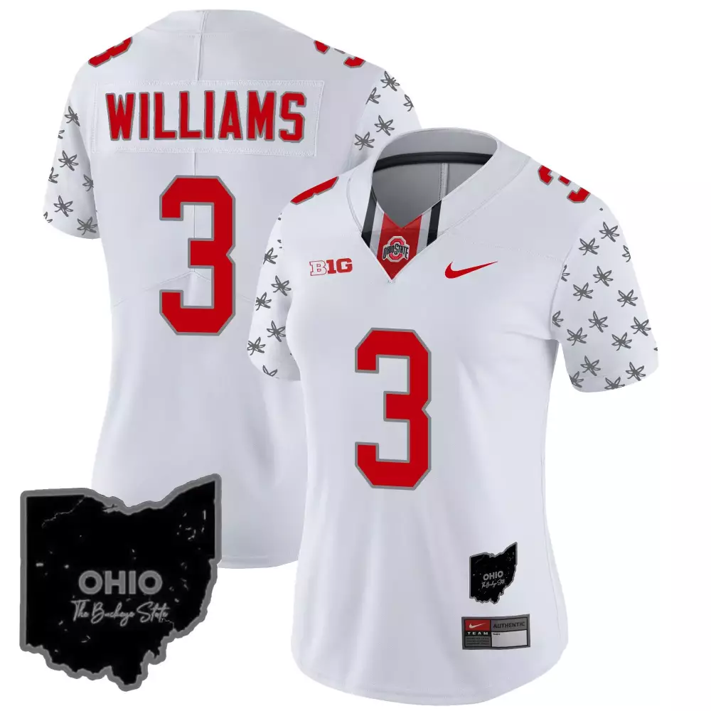 miyan williams white limited mens ohio state buckeyes 2023 gray alternate jersey stitched
