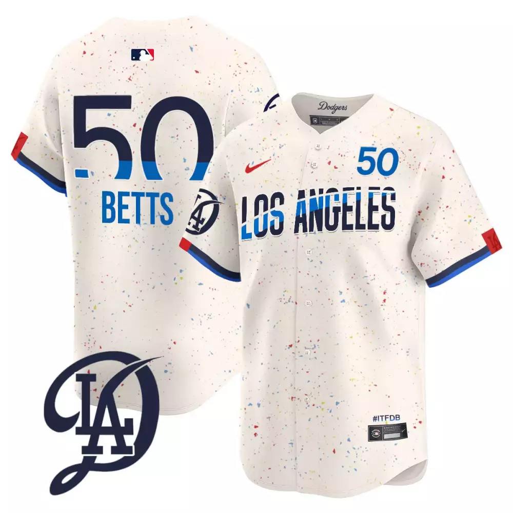 mookie betts cool white mens los angeles dodgers 2020 world series champions rush gold jersey n all stitched