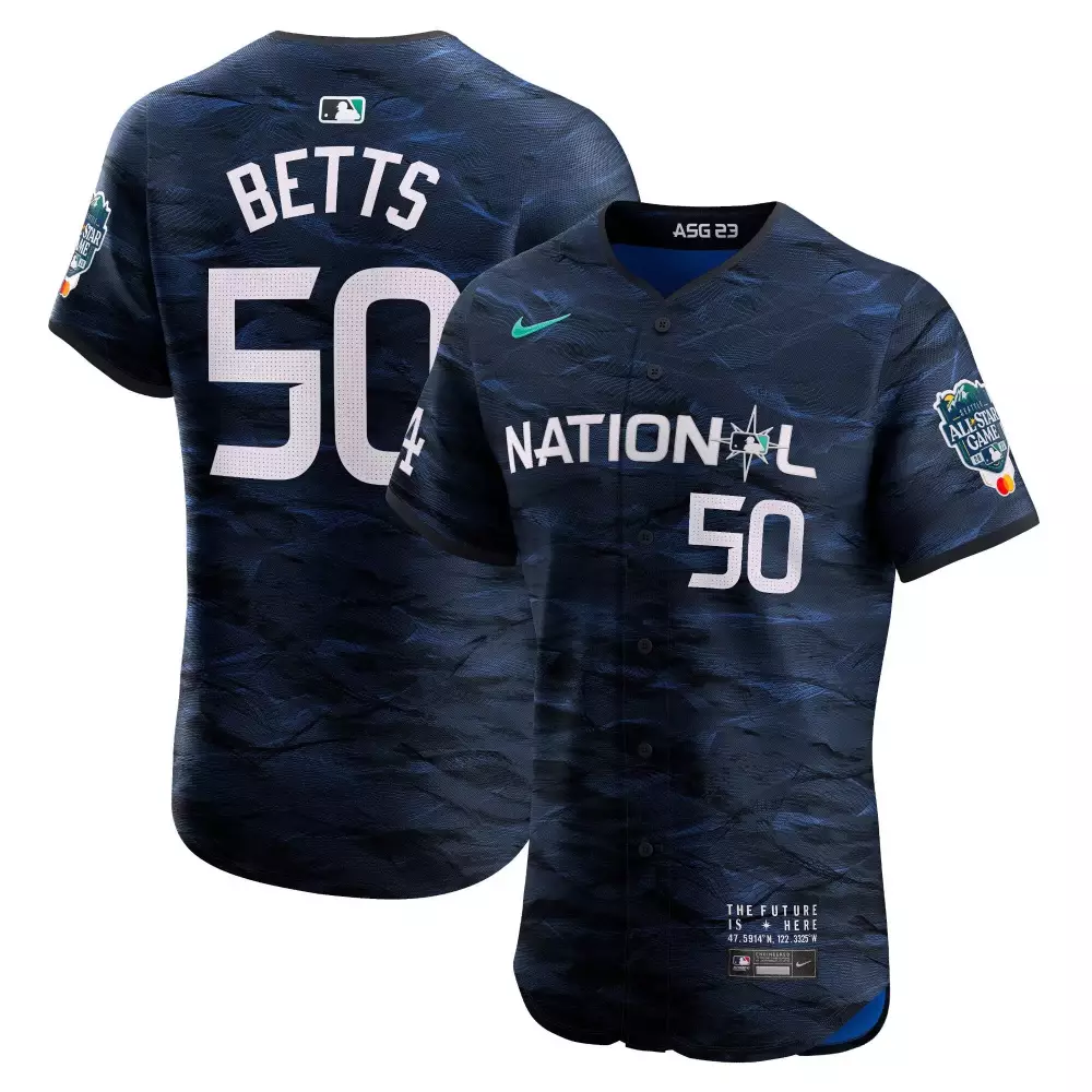 mookie betts cool base mens atlanta braves player national league 2023 allstar game royal jersey all stitched