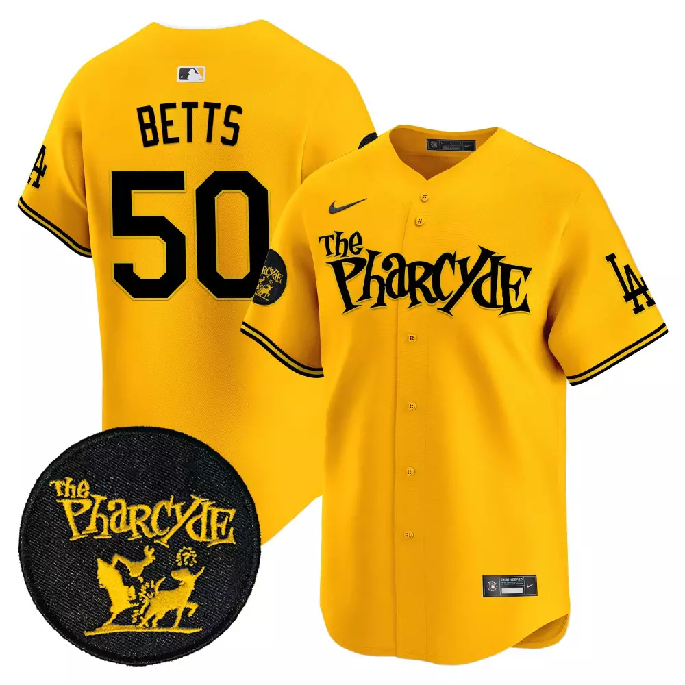 mookie betts gold mens los angeles dodgers the pharcyde vapor premier limited jersey all stitched