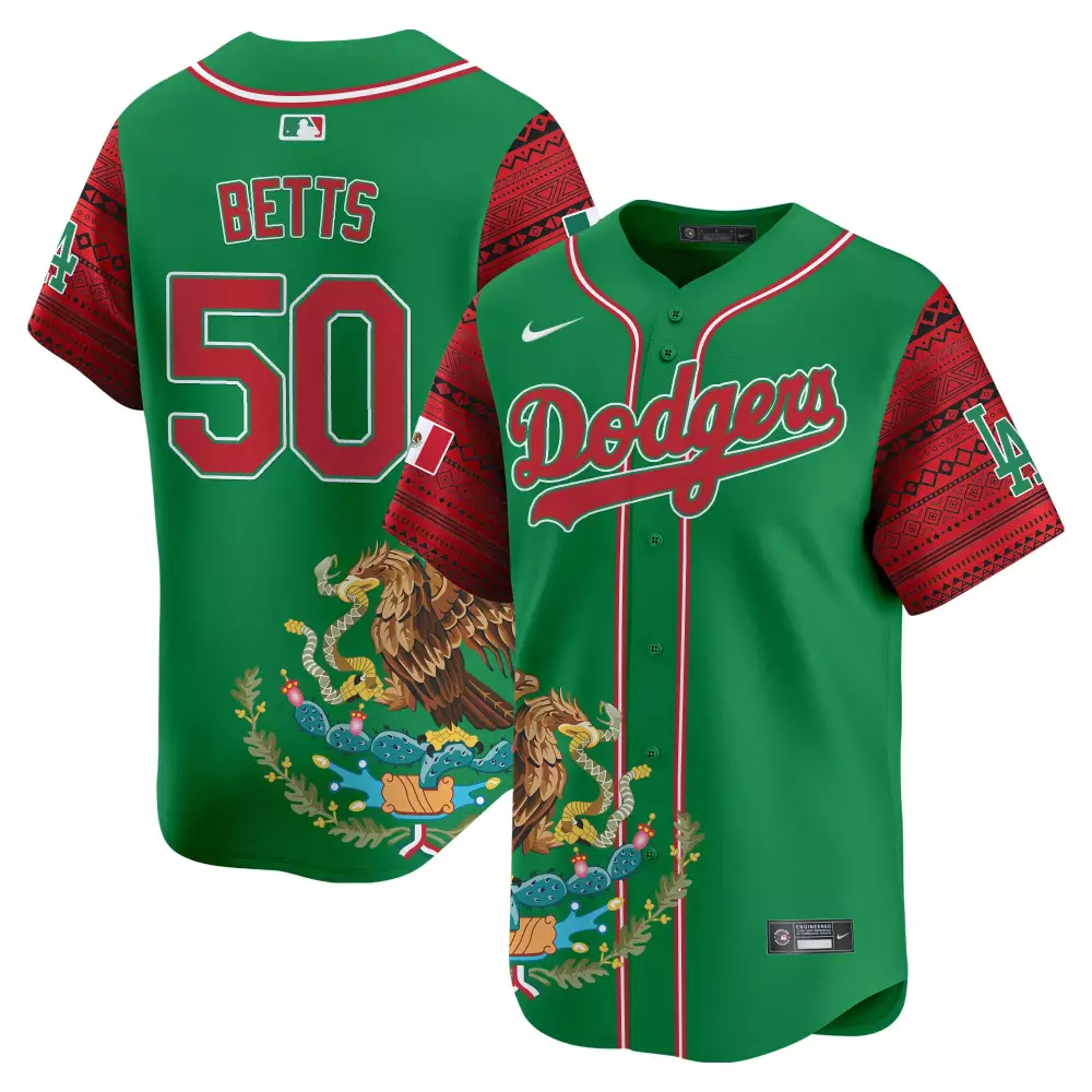 mookie betts green mens los angeles dodgers armed forces day vapor premier limited jersey all stitched
