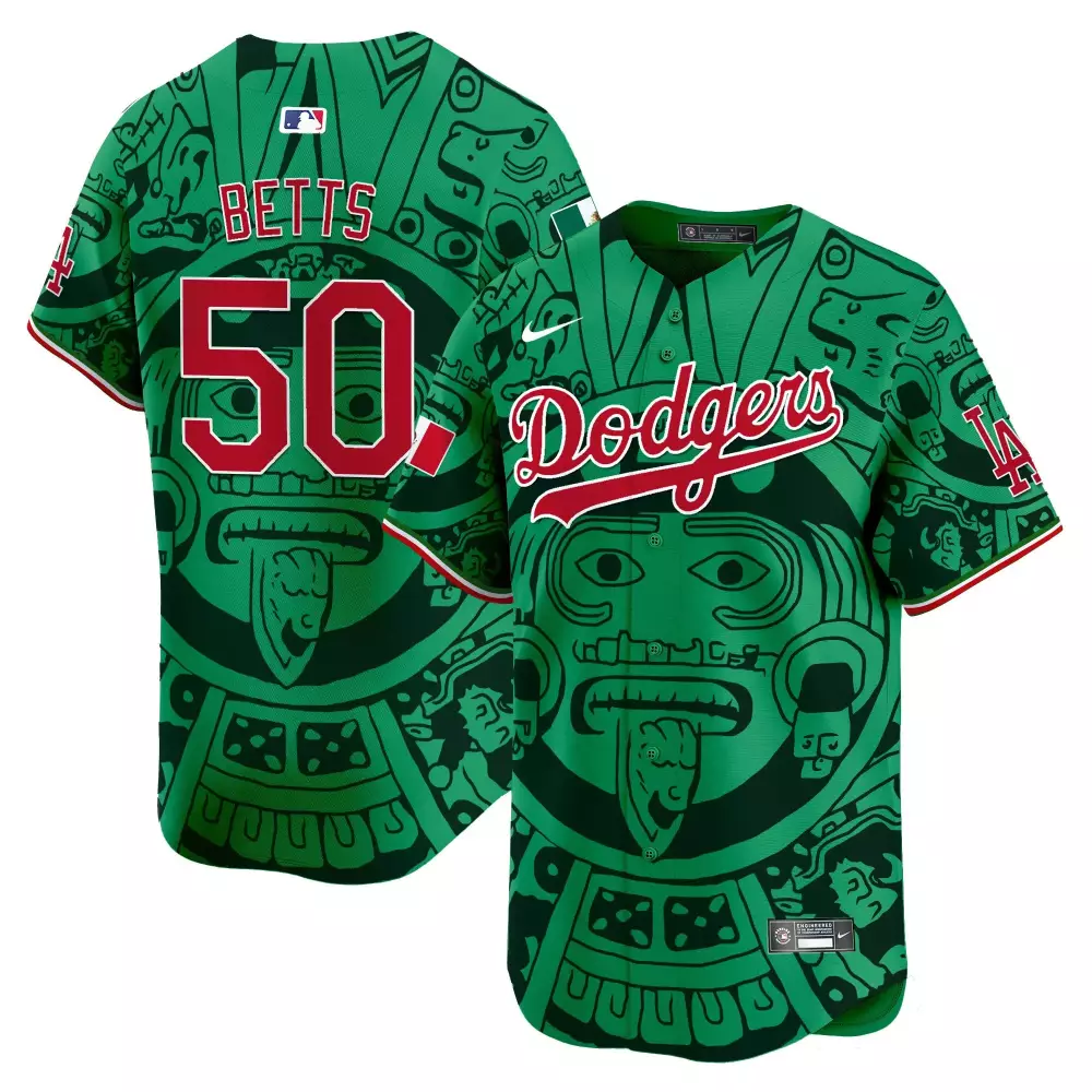 mookie betts green mens los angeles dodgers armed forces day vapor premier limited jersey all stitched