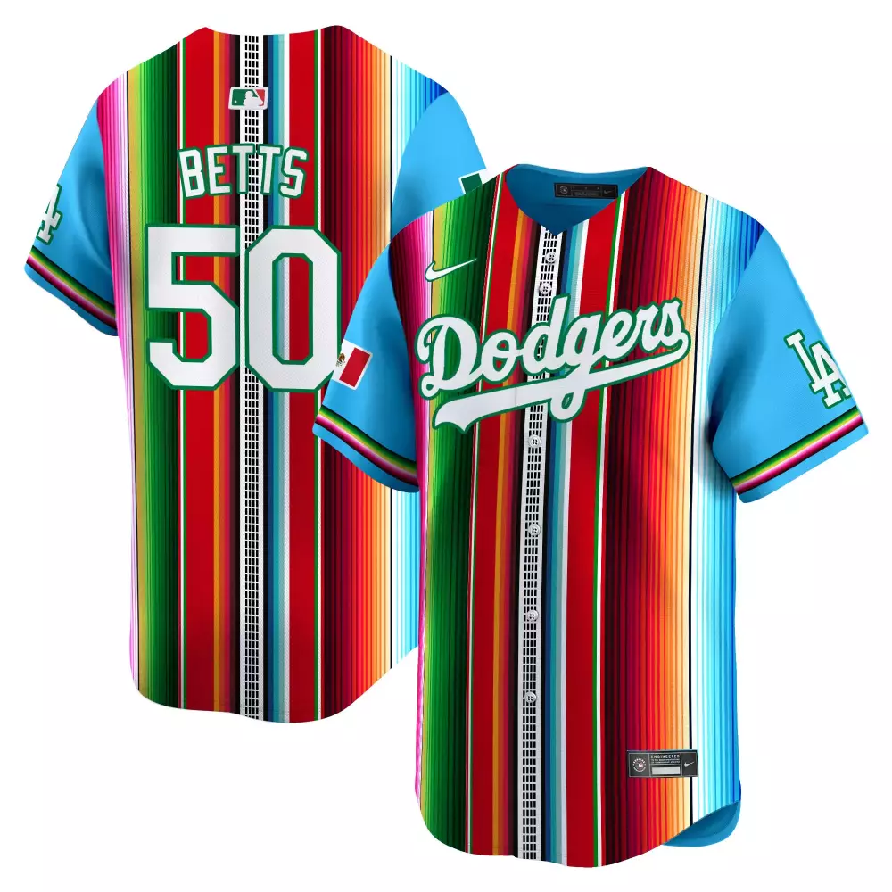 mookie betts light blue mens los angeles dodgers paisley sugar skull vapor premier limited jersey printed
