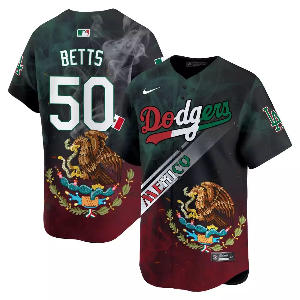 mookie betts men los angeles dodgers mexican serape sugar skull vapor premier limited jersey printed