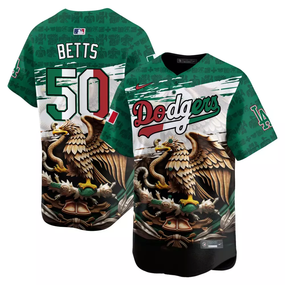 mookie betts men los angeles dodgers mexican serape sugar skull vapor premier limited jersey printed