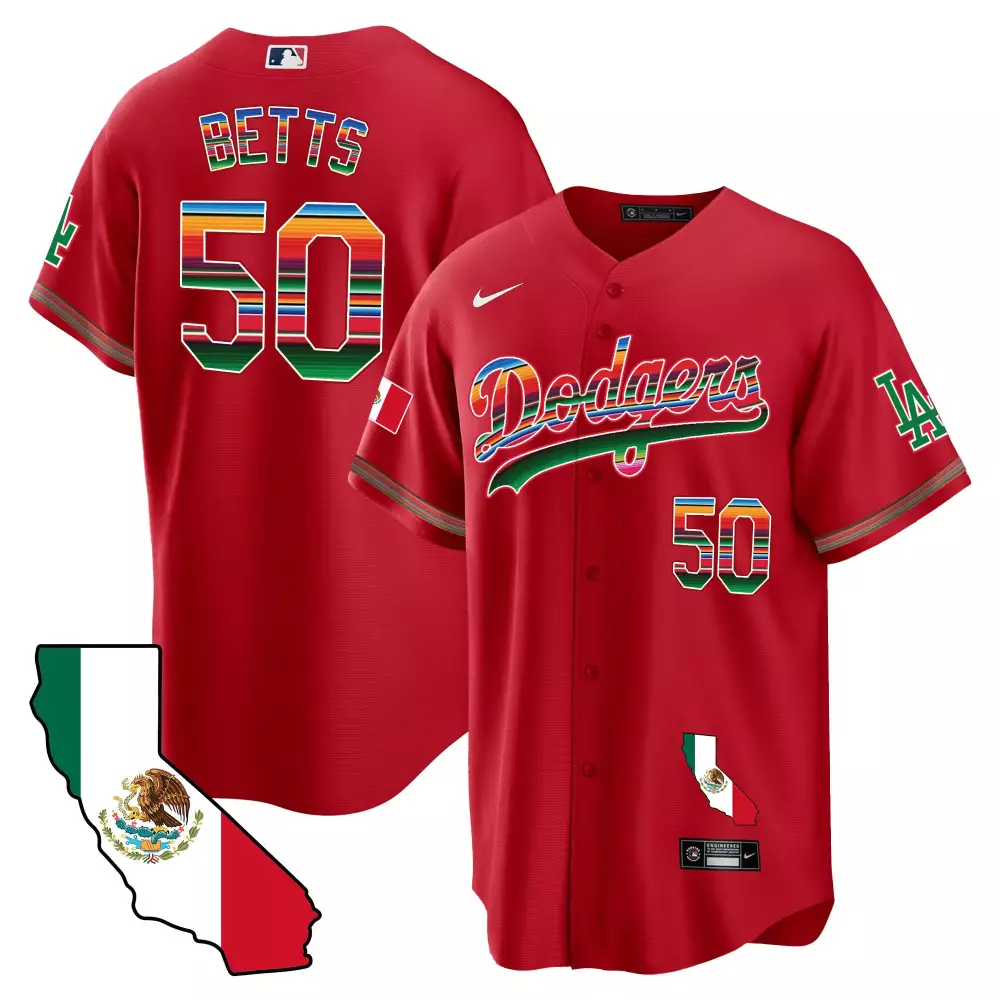 mookie betts red mens los angeles dodgers mexico california map cool base jersey all stitched