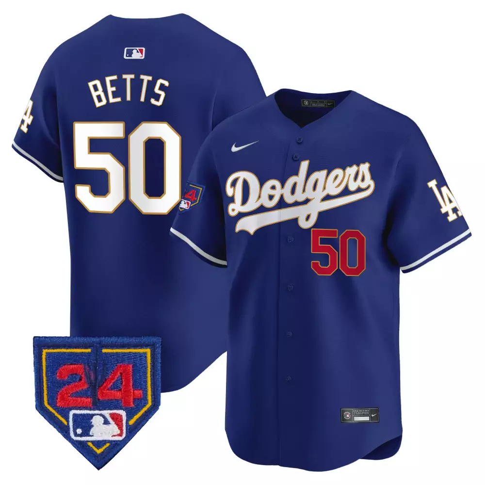 mookie betts royal mens los angeles dodgers 2024 los angeles city style vapor premier limited jersey v2 all stitched