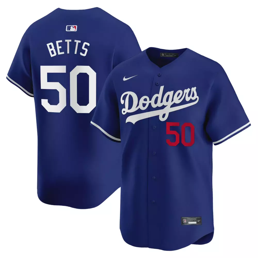 mookie betts royal mens los angeles dodgers vapor premier limited jersey all stitched