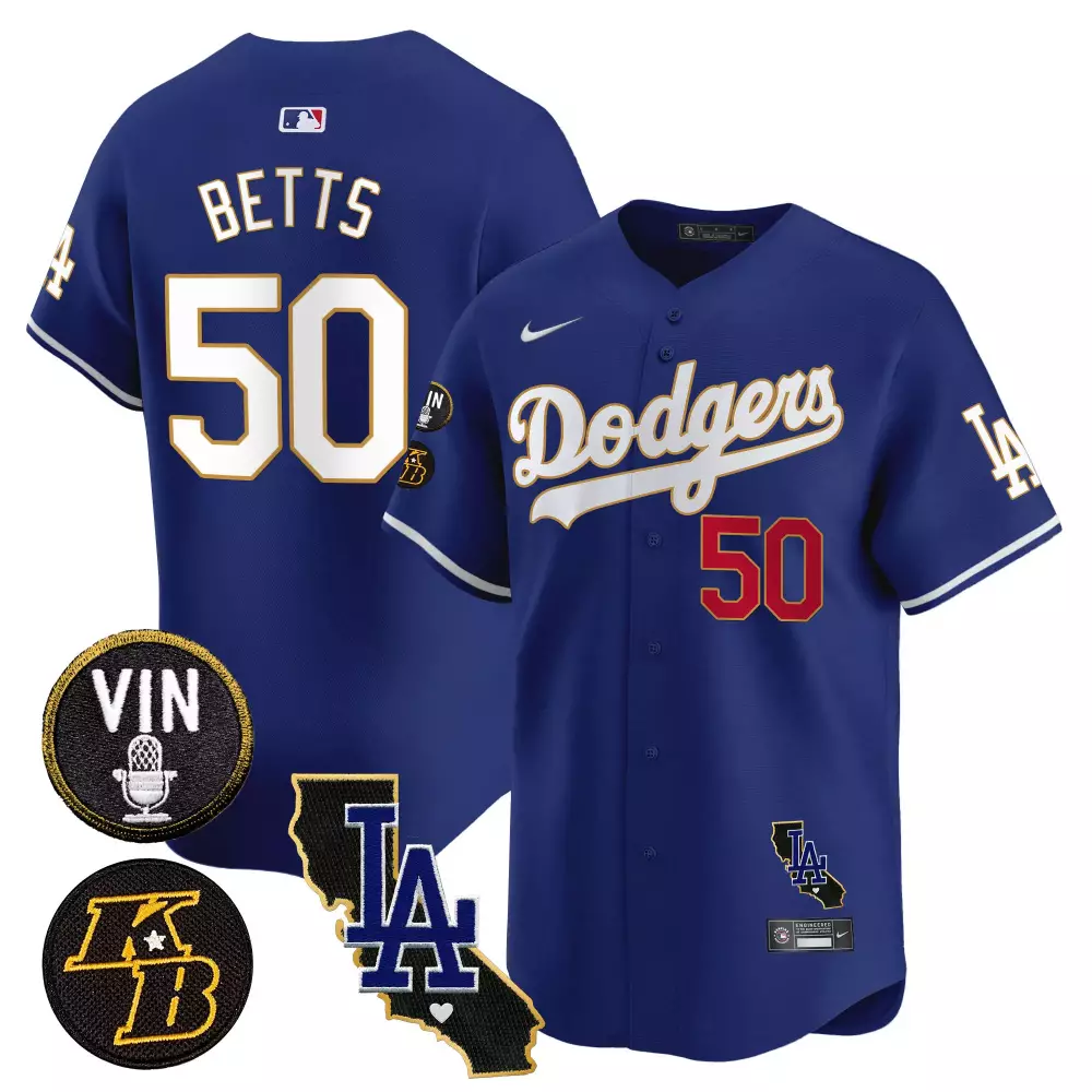 mookie betts royal mens los angeles dodgers vapor premier limited jersey all stitched