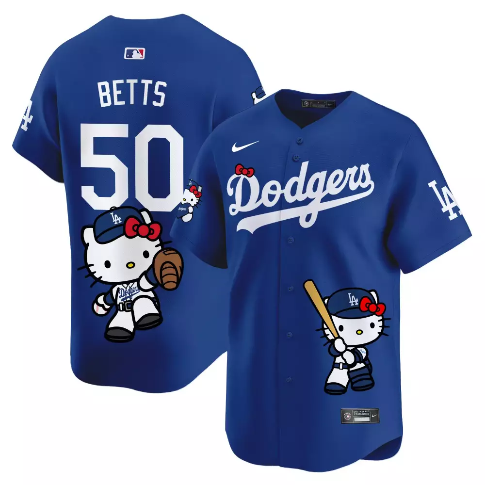 mookie betts royal mens los los angeles dodgers cool base mamba jersey all stitched