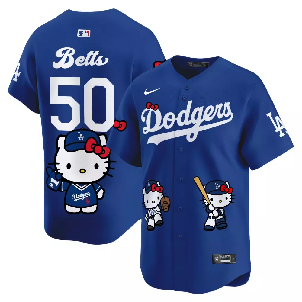 mookie betts royal mens los los angeles dodgers cool base mamba jersey all stitched