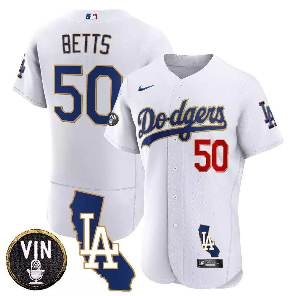 mookie betts white mens los angeles dodgers bryant vin patch cool base mamba jersey all stitched