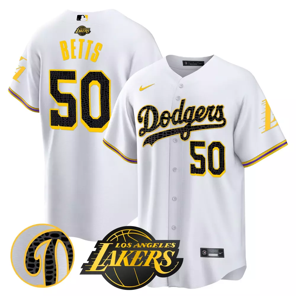 mookie betts white mens los angeles dodgers bryant vin patch cool base mamba jersey all stitched