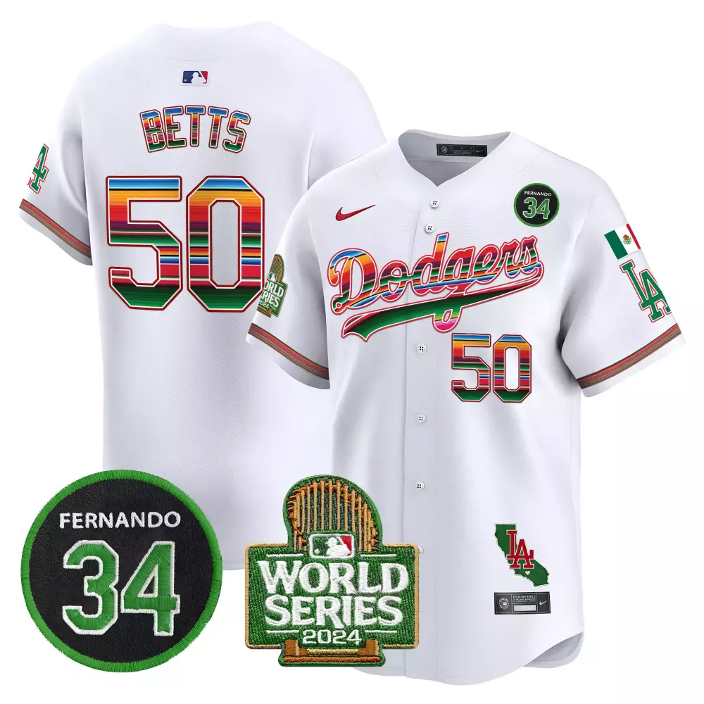 mookie betts white mens los angeles dodgers mexico cool base limited jersey v3 all stitched