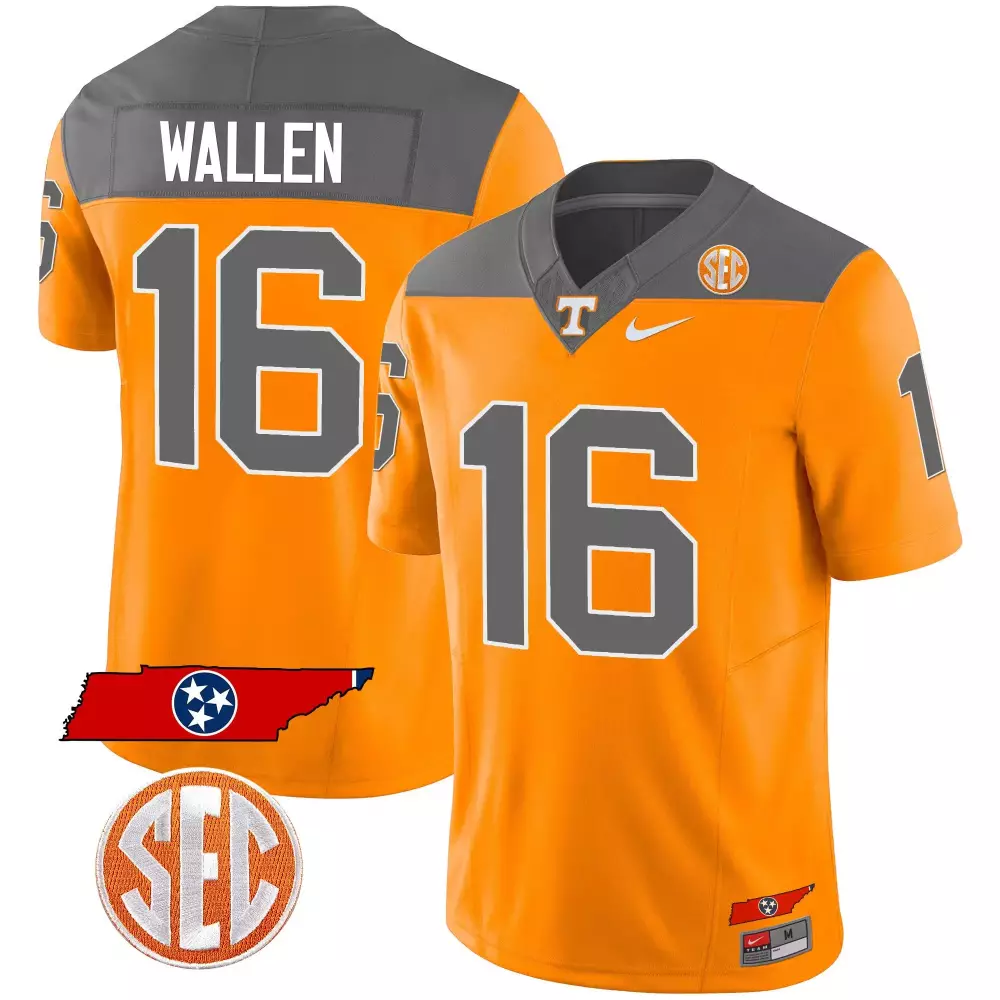 morgan wallen inverted mens tennessee volunteers 2023 alternate vapor limited jersey v2 all stitched