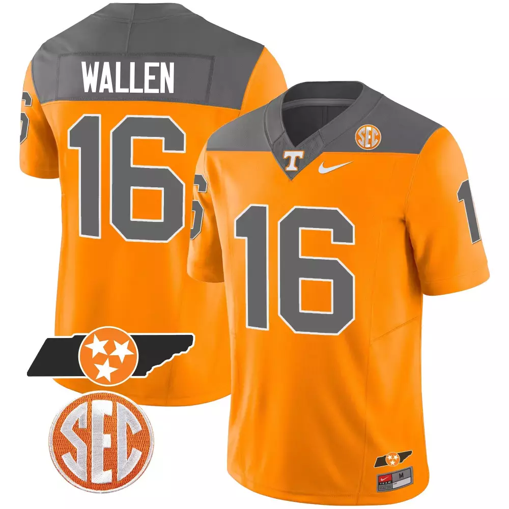 morgan wallen inverted mens tennessee volunteers 2023 alternate vapor limited jersey v2 all stitched