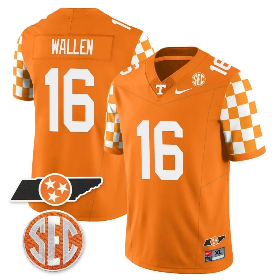 morgan wallen inverted mens tennessee volunteers 2023 alternate vapor limited jersey v2 all stitched