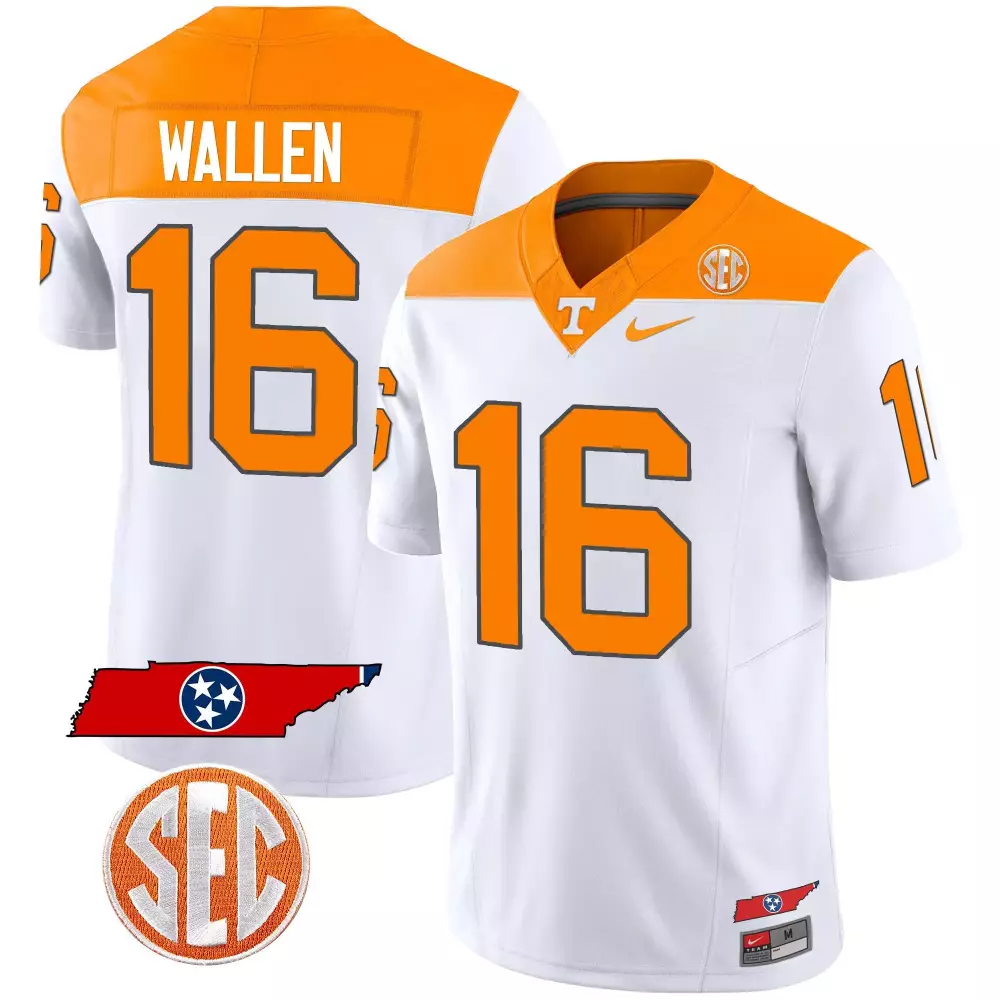 morgan wallen inverted mens tennessee volunteers 2023 alternate vapor limited jersey v2 all stitched