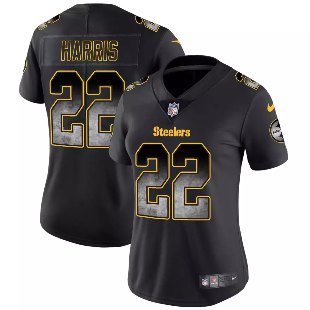 Najee Harris Steelers Black Women's Throwback 1933 Jersey | Vapor Limited Stitched | Fan Gear for Women & Youth